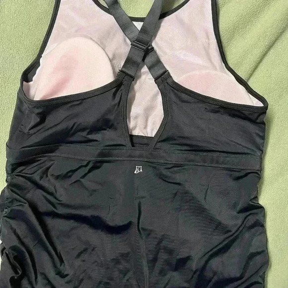 3 piece SET Tankini Top, bikini bottom & Swim Skirt Set XL - Picture 2 of 5